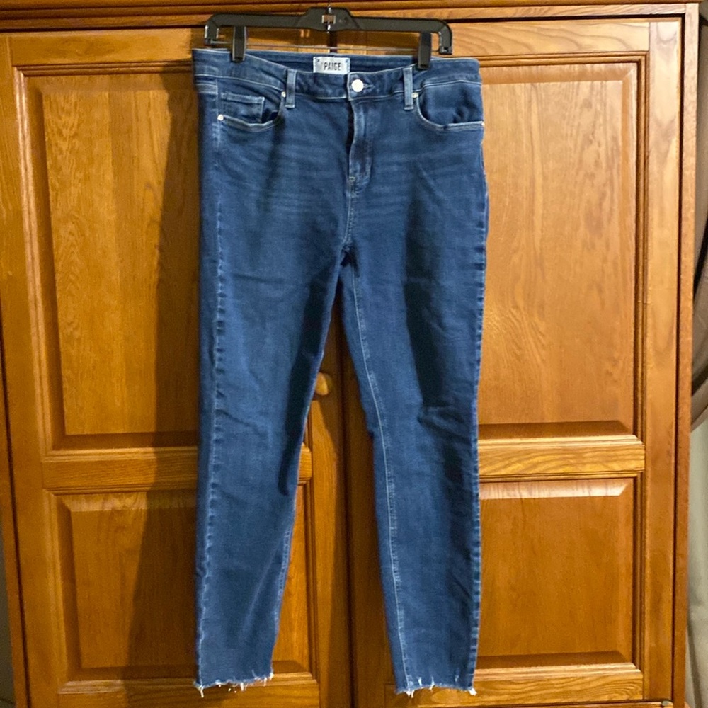 Paige Raw Hem Verdugo Ankle Jeans.